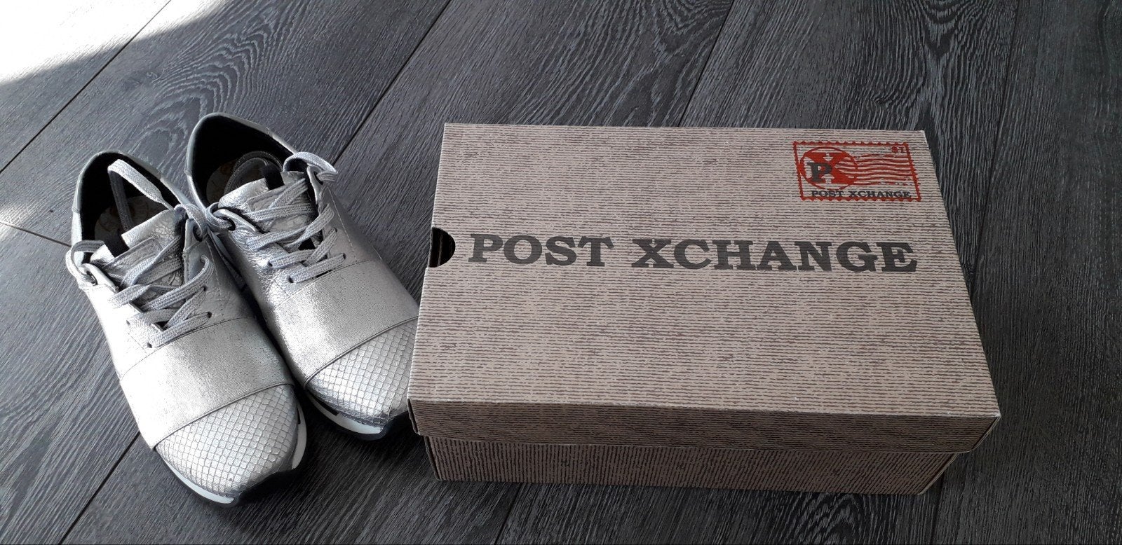 Post Xchange sneaker Carly. Zilver. Maat 38, Post Xchange, Ophalen of Verzenden, Grijs, Sneakers of Gympen