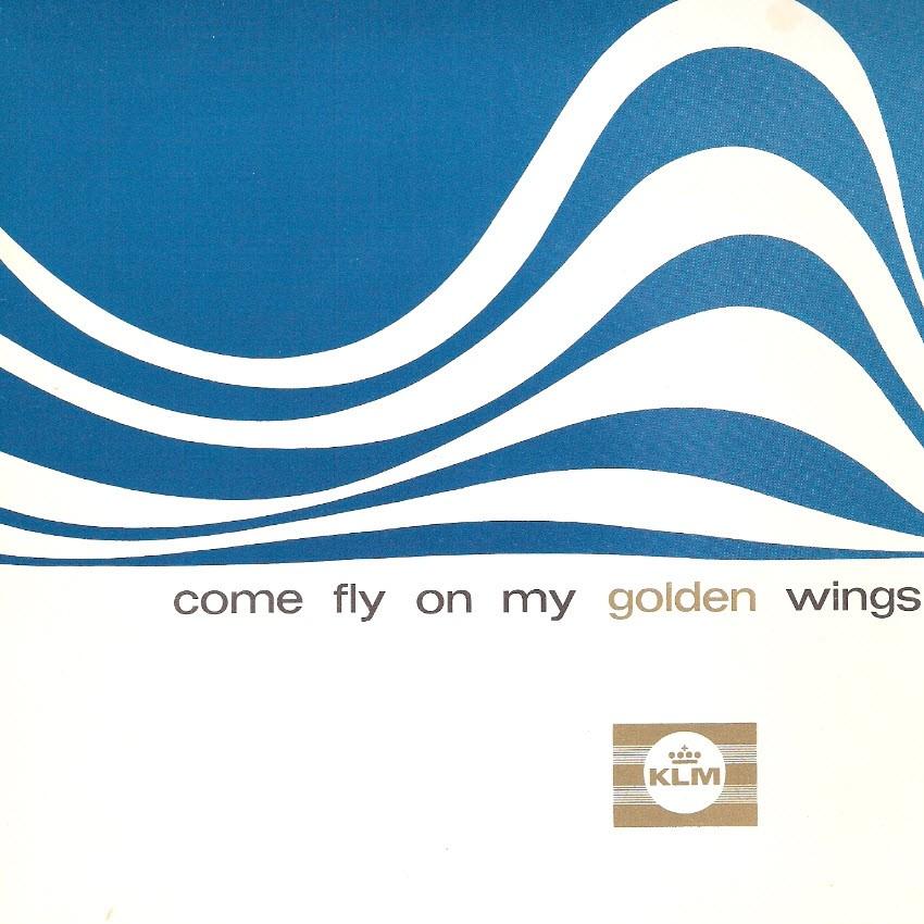 Zeldzame KLM single (1969) COME FLY ON MY GOLDEN WINGS, Ophalen, Gebruikt, Overige typen