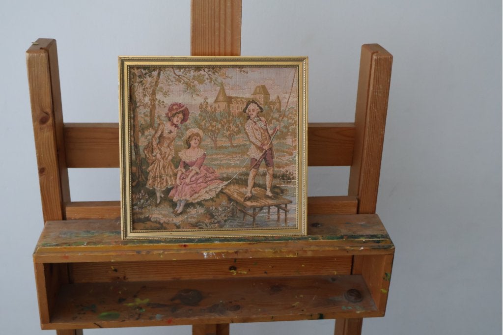 Gobelin wandkleed met tafereel, Huis en Inrichting, Woonaccessoires | Wanddecoraties, Ophalen of Verzenden, Niet ingevuld, Niet ingevuld