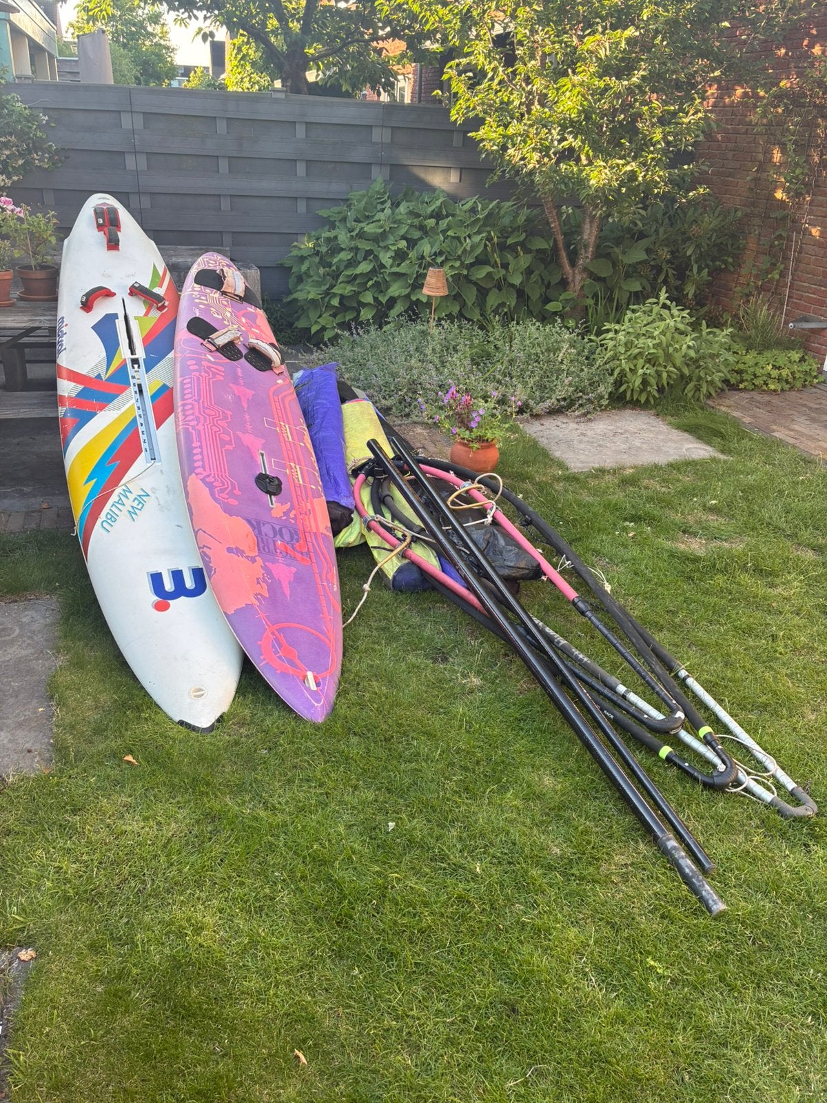 Complete beginners en recreatie windsurfset, Ophalen of Verzenden, Gebruikt, Complete set