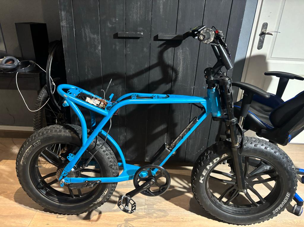 Elektrische fiets (zonder accu) - Leuk kleurtje!, Fietsen en Brommers, Elektrische fietsen, Ophalen, Gebruikt, Overige merken