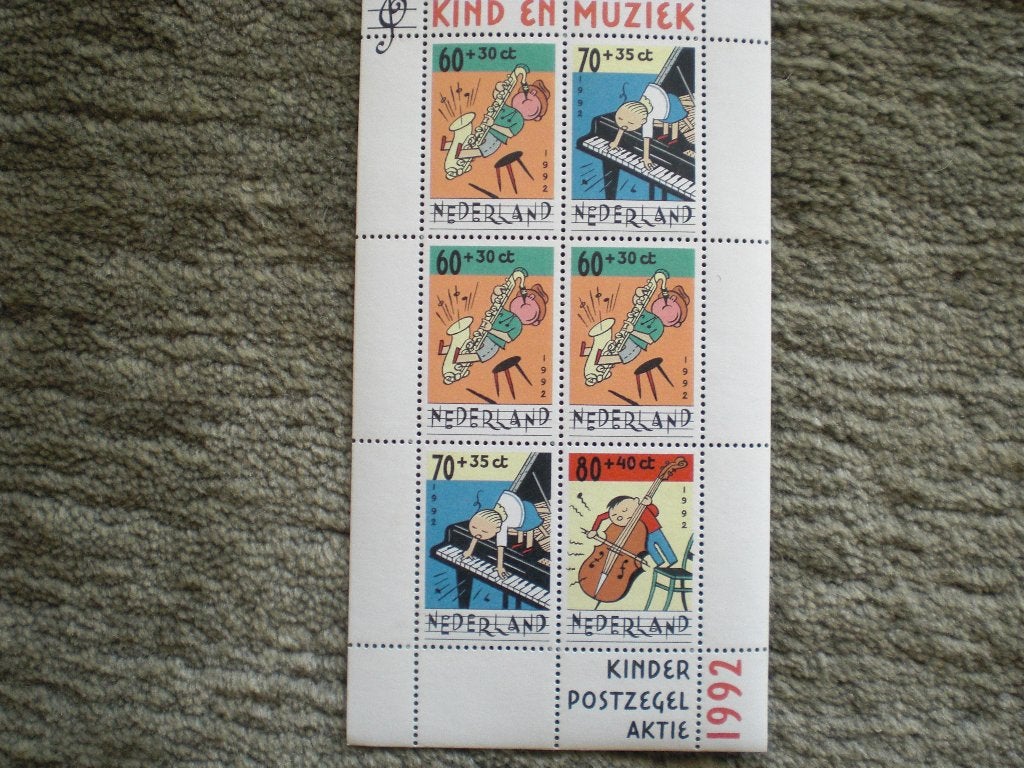 Velletje Kinderpostzegels 1992 Postfris, Postzegels en Munten, Postzegels | Nederland, Ophalen of Verzenden, Na 1940, Postfris