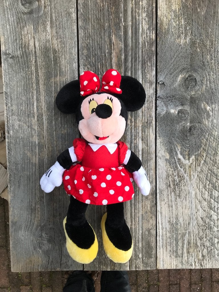 knuffel Minnie Mouse (Disneyland), Ophalen of Verzenden, Mickey Mouse, Gebruikt, Knuffel