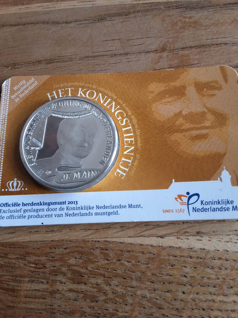 Het Koningshuistientje in coincard, Verzenden, Nederland, Munten