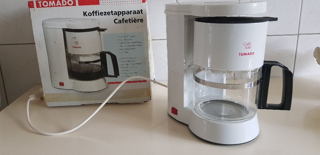 tomado koffiezetapparaat, Witgoed en Apparatuur, Ophalen of Verzenden, Gebruikt, Koffiemachine, Gemalen koffie