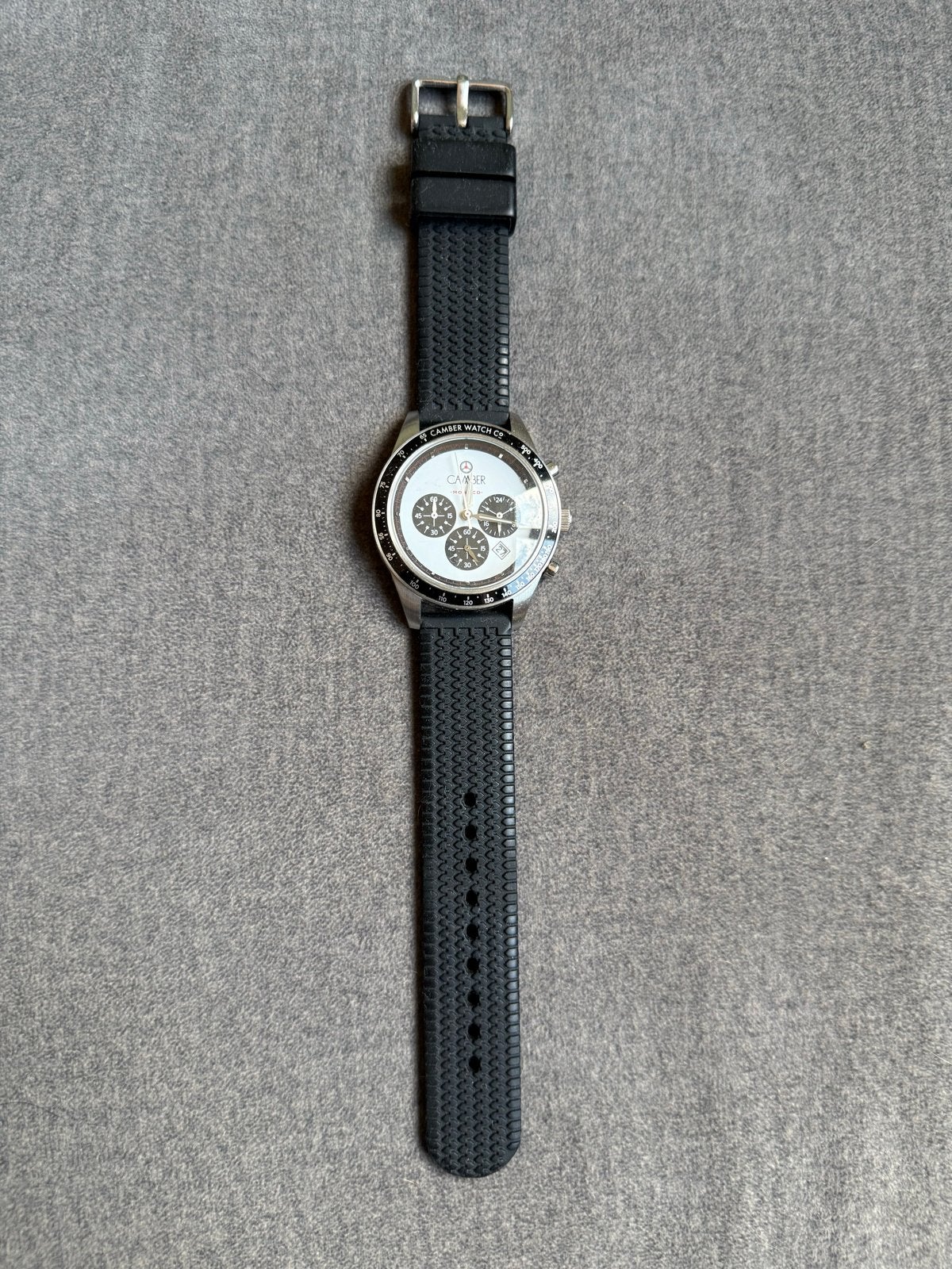 Camber Watch Co. Monaco Edition Chronograaf Herenhorloge, Staal, Polshorloge, Nieuw, Kunststof