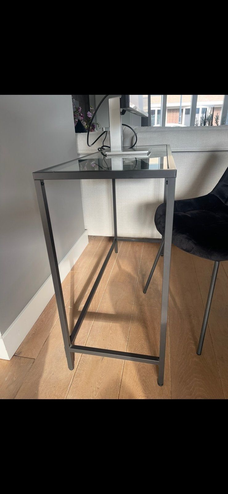 Sidetablr, Huis en Inrichting, Tafels | Sidetables, Ophalen, Gebruikt, 50 tot 100 cm, Glas