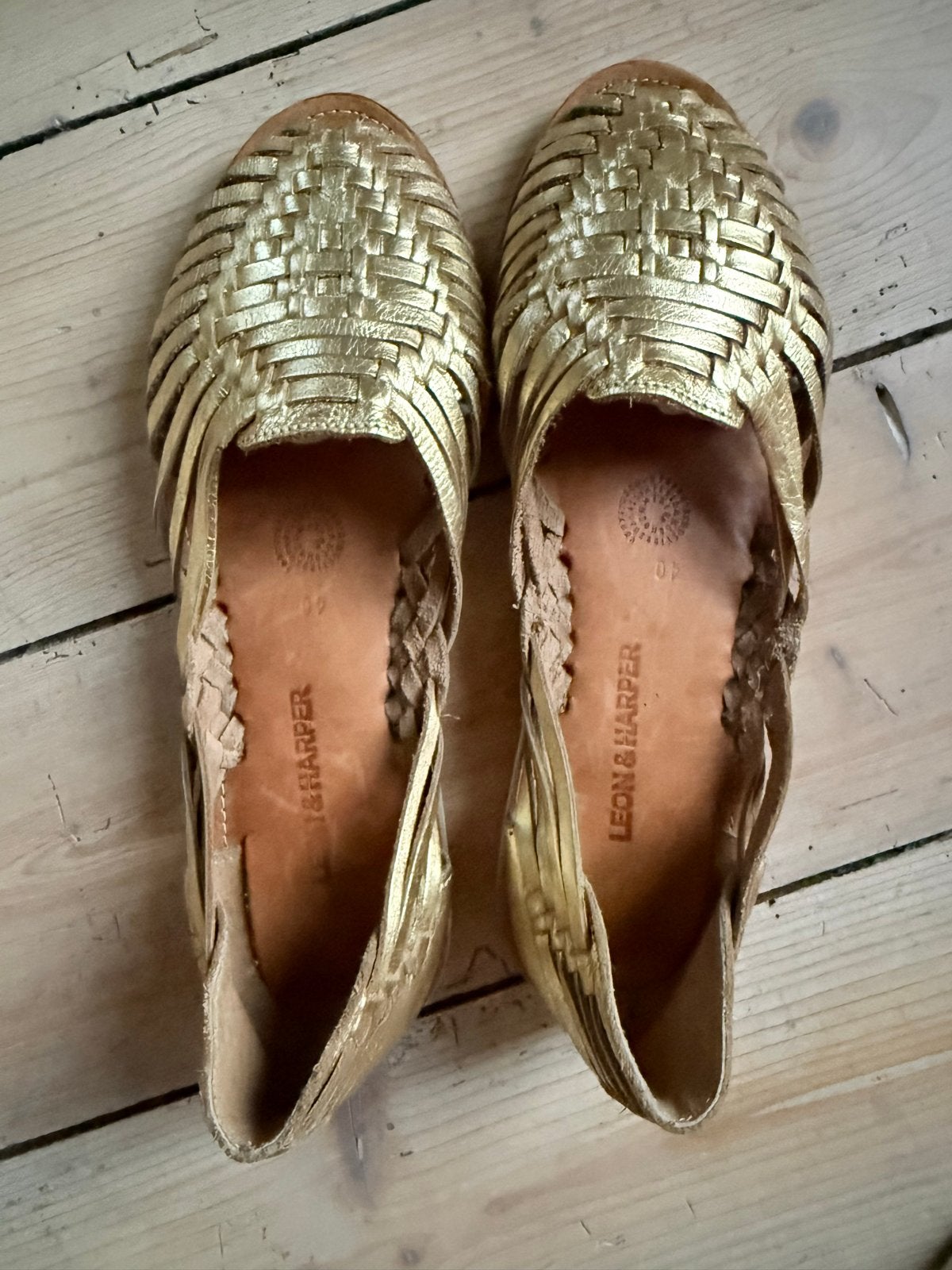 Gouden Leon & Harper ballarina’s - Maat 40, Kleding | Dames, Ophalen of Verzenden, Zo goed als nieuw, Overige kleuren, Instappers