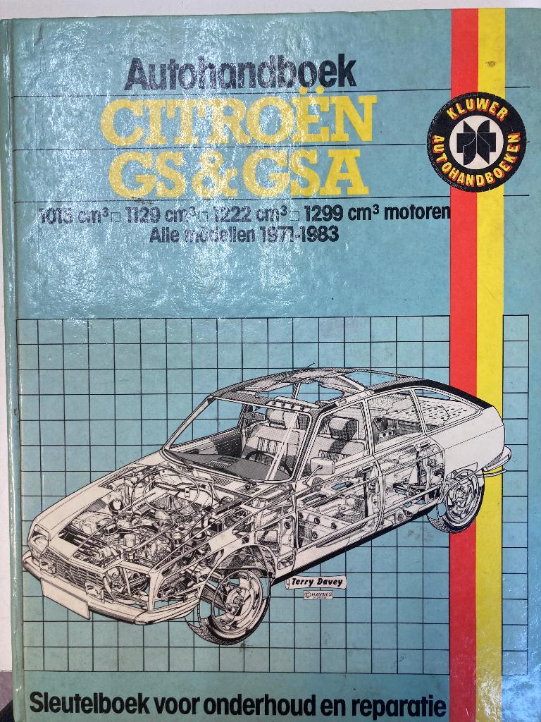 GS/GSA reparatie boek, Ophalen of Verzenden
