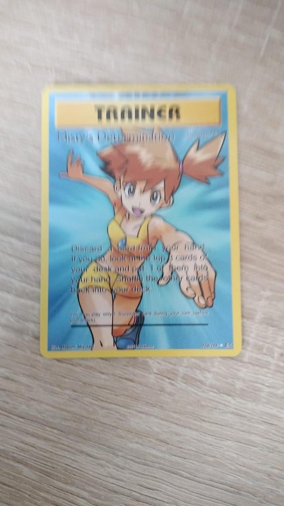 Misty's Determination Trainer Pokémon Kaart 108/108, Ophalen of Verzenden, Gebruikt, Losse kaart