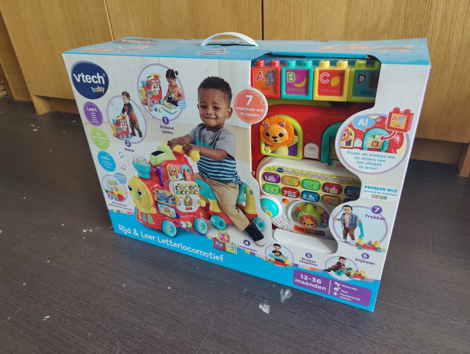 VTech Baby Rijd & Leer Letterlocomotief (prijs nieuw 80,-), Kinderen en Baby's, Speelgoed | Vtech, Ophalen, Nieuw, 6 maanden tot 2 jaar