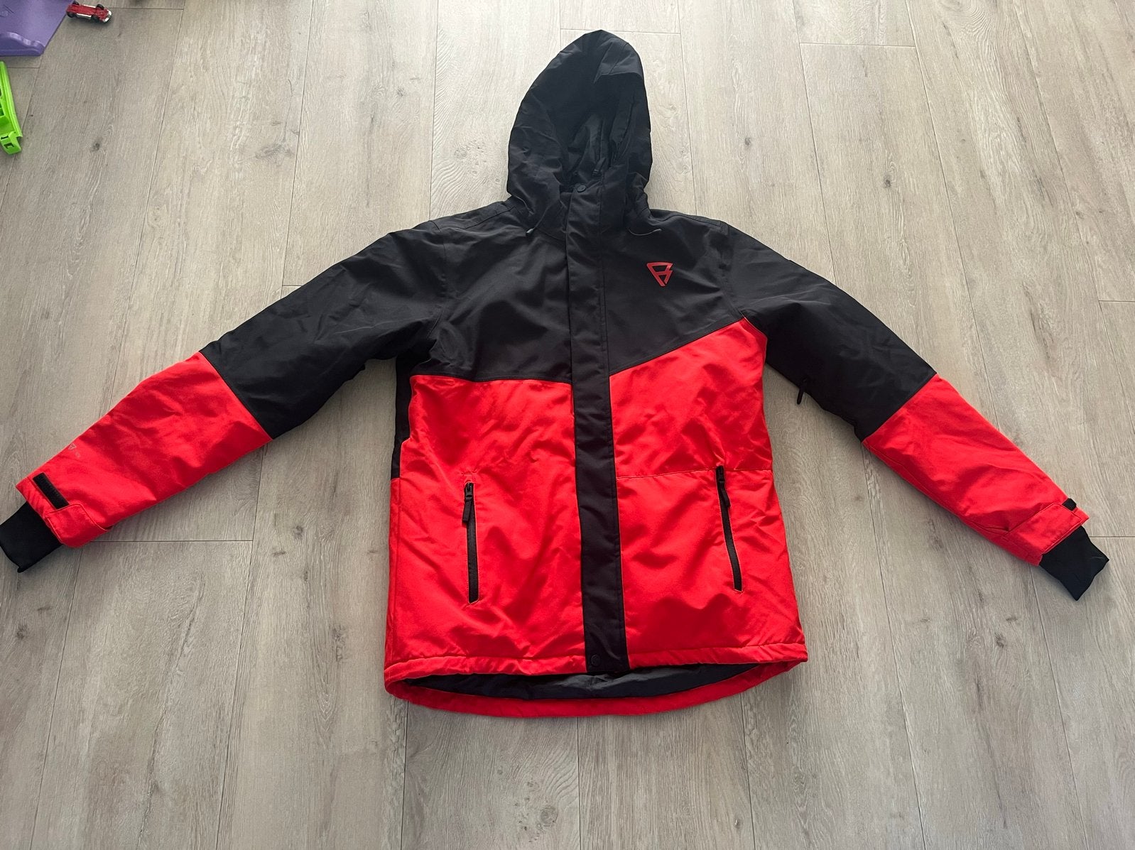 Brunotti ski-jas heren - rood/zwart - maat XL, Ophalen of Verzenden, Zo goed als nieuw, Maat 56/58 (XL), Jack