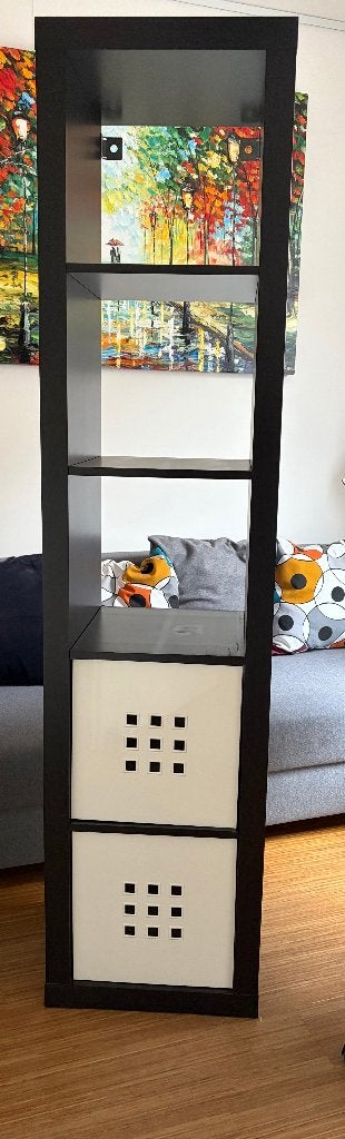 Bruin Boekenkast met 5 Vaste Planken | Brown bookshelf, Ophalen, Minder dan 50 cm, Gebruikt, Modern