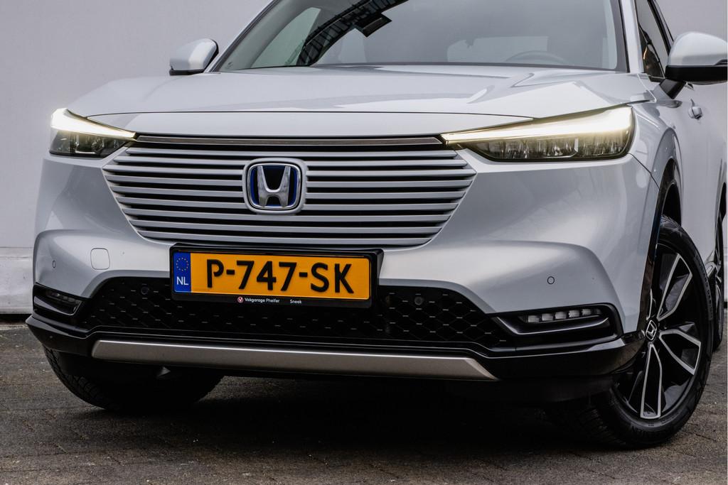 Honda HR-V 1.5 e:HEV 131pk Aut. Advance Trekhaak/ Camera/ St, Met garantie (alle), Leder en Stof, Wit, Origineel Nederlands