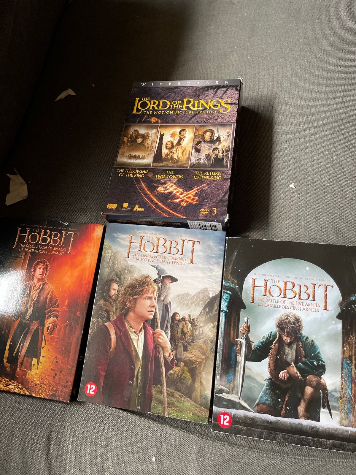 Lord of the Rings & The Hobbit DVD Collectie, Nederlands, Ophalen of Verzenden, Vanaf 12 jaar, Inclusief doosje