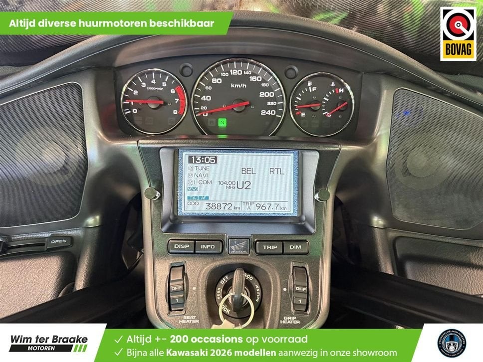Honda GL 1800 Goldwing (bj 2013) 38,872 km, HONDA, Motorrijbewijs A, Bedrijf, Onbekend