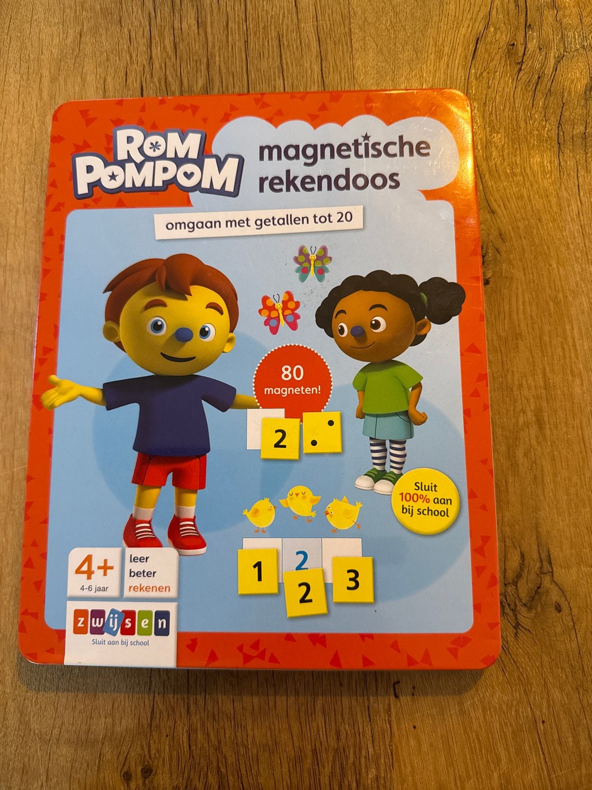 Rom Pom Pom Magnetische Rekendoos - Leren Rekenen 4+, Kinderen en Baby's, Ophalen of Verzenden, Zo goed als nieuw, Rekenen
