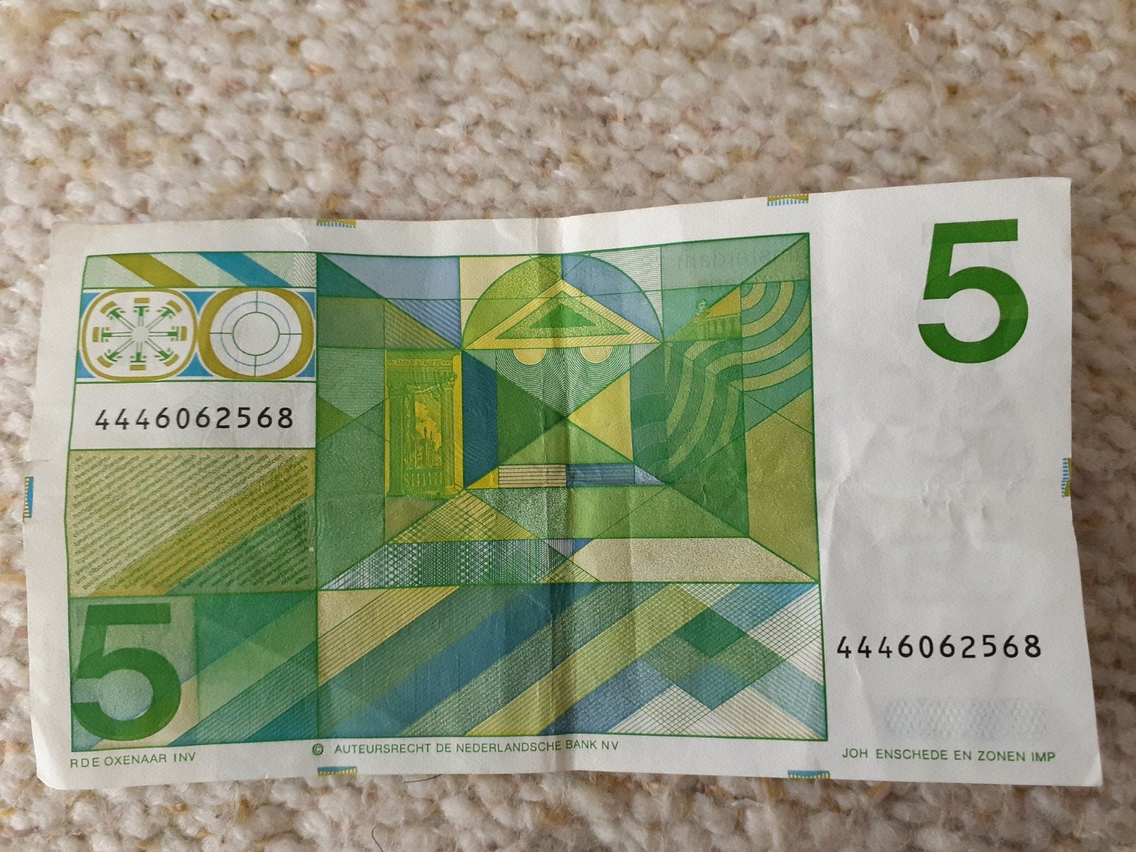 Briefje 5 gulden, Ophalen of Verzenden, 5 gulden, Los biljet