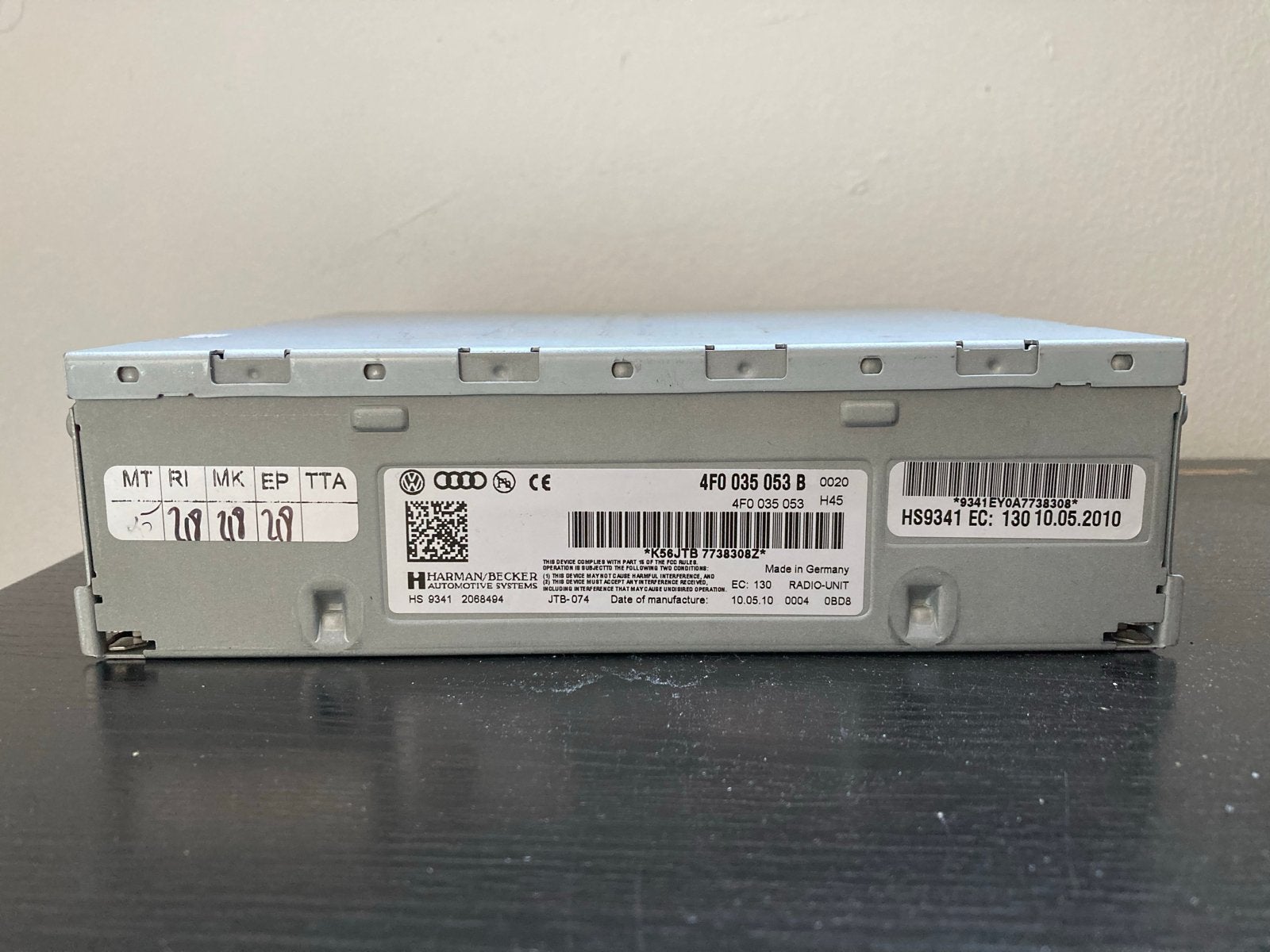 Audi A4/A5/Q5/Q7 MMI Radio Controle Unit 4F0035053B, Ophalen of Verzenden, Gebruikt