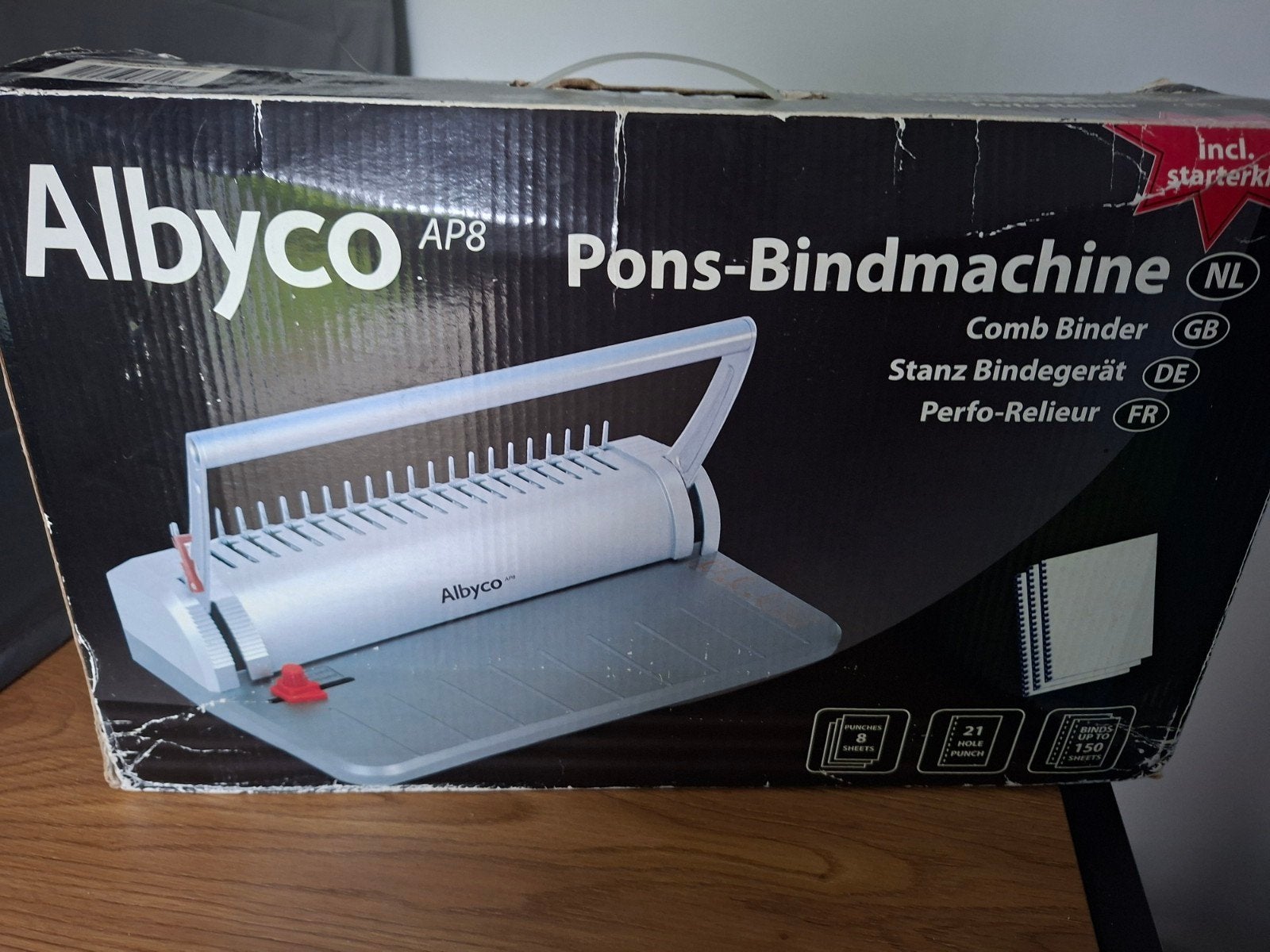 Nieuw Albyco inbindmachine, Ophalen, Nieuw