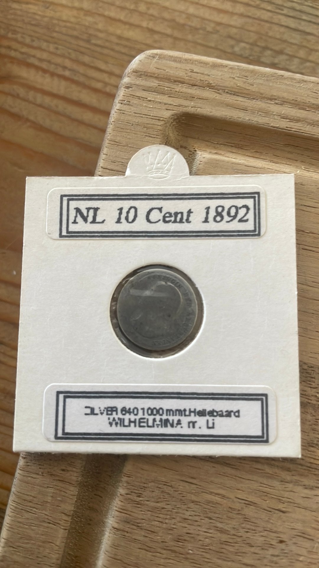 10 cent 1892 Wilhelmina(Hellebaard), Postzegels en Munten, Zilver, Ophalen of Verzenden, 10 cent, Koningin Wilhelmina