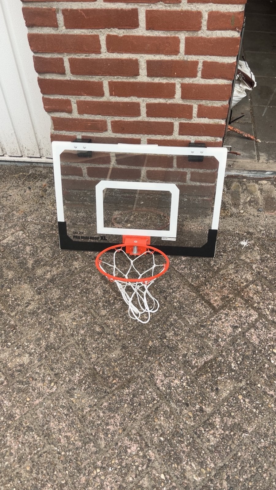 Mini hoop zonder bal moet zsm weg, Sport en Fitness, Basketbal, Ophalen, Zo goed als nieuw, Ring, Bord of Paal