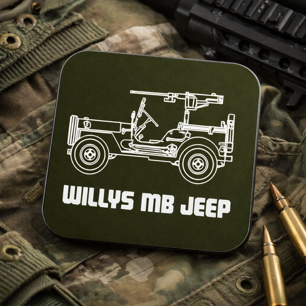 ww2 Willys MB Jeep, Verzamelen, Ophalen of Verzenden, Landmacht, Amerika, Embleem of Badge