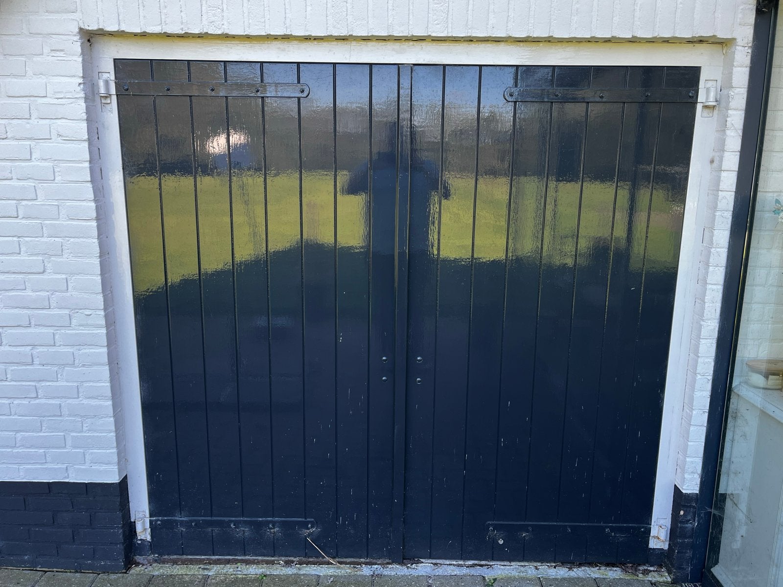 Massief houten deuren met kozijn afmeting zie fotos, Ophalen, Gebruikt, 120 cm of meer, Buitendeur
