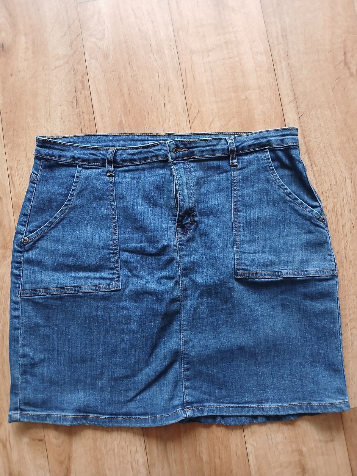 Spijkerrok, Ophalen, Blauw, Maat 42/44 (L), Zo goed als nieuw