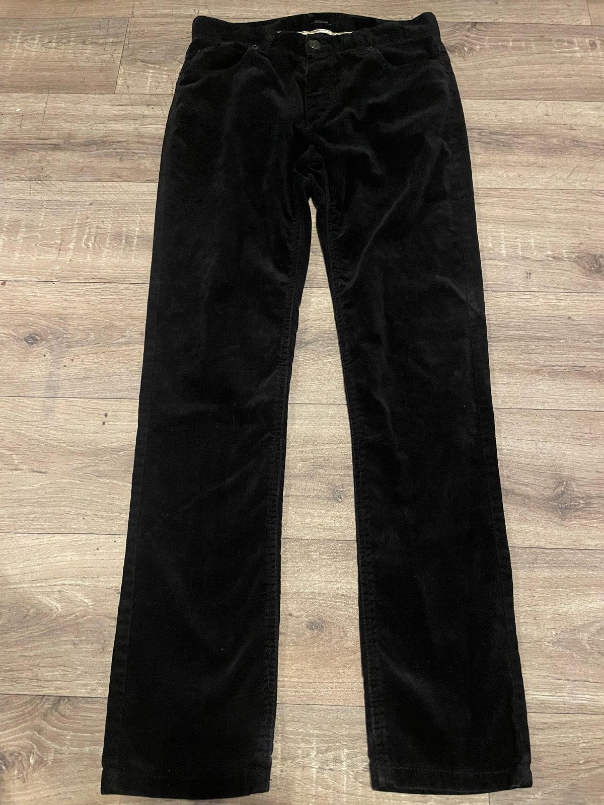 H&M Zwarte Corduroy Broek - Maat 30, Ophalen of Verzenden, Zo goed als nieuw, Overige maten, Zwart