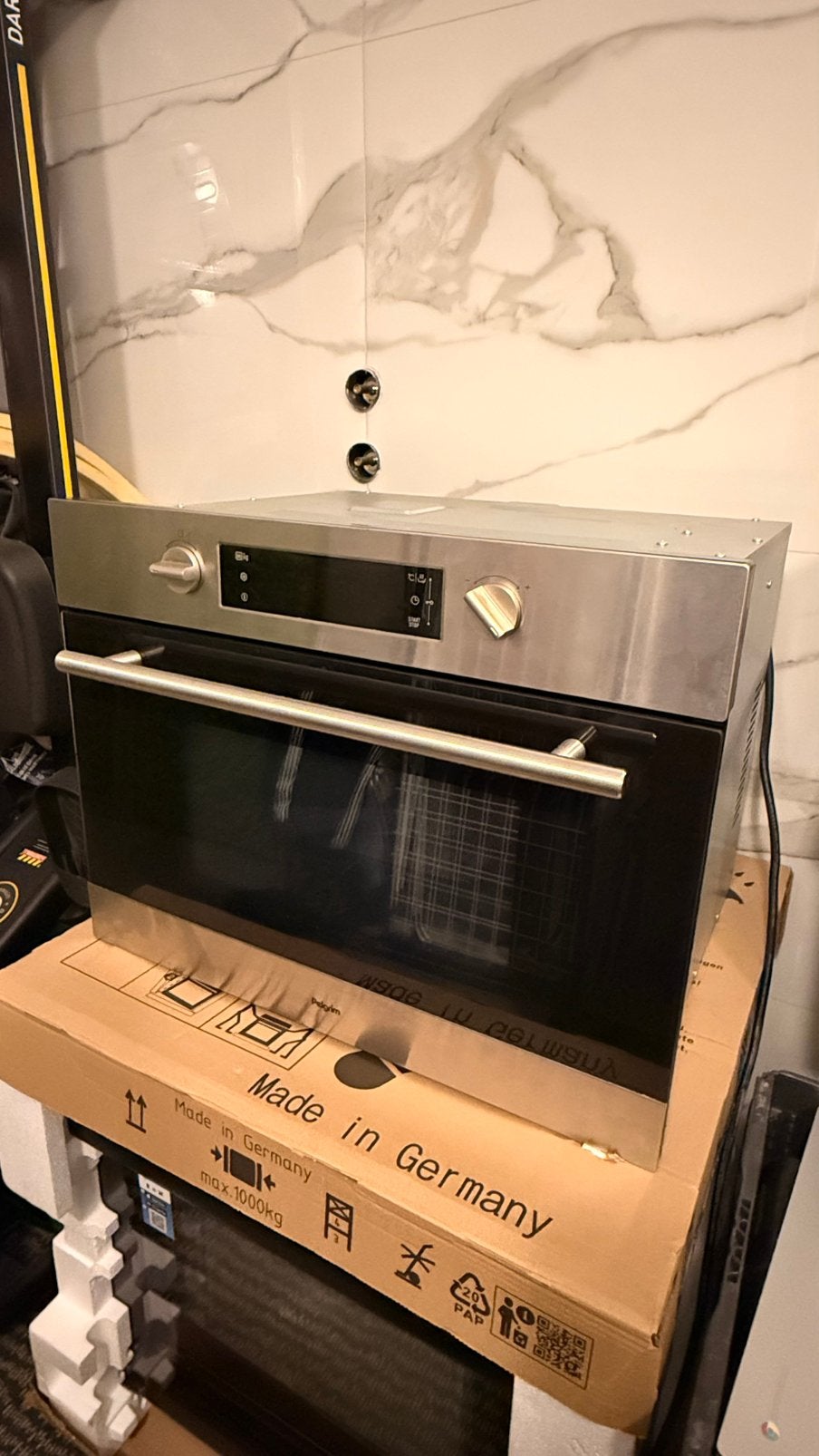 Pelgrim MAG495RVS Combimagnetron (Inbouw 45 cm) Nette staat!, Ophalen, Zo goed als nieuw