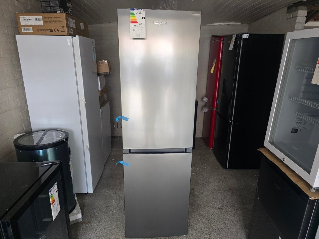 Nieuw zuinige rvs no frost koelvries combi 181 x 55 cm, Witgoed en Apparatuur, Koelkasten en IJskasten, 200 liter of meer, Met aparte vriezer