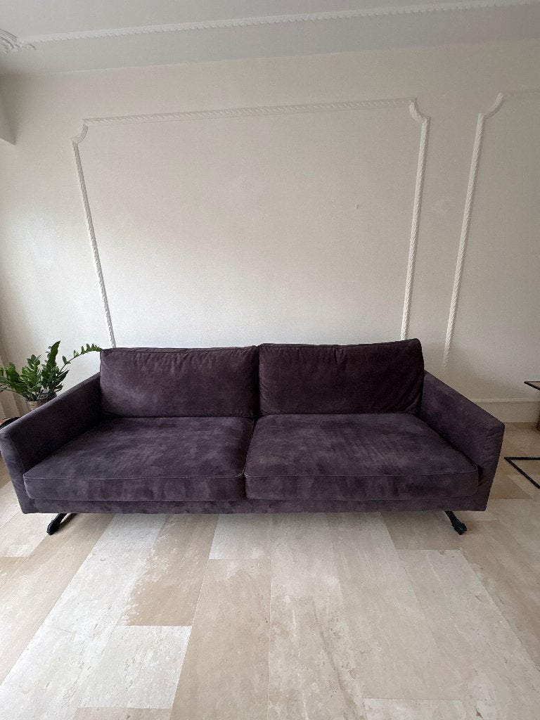 Riviera Maison 3.5 zits bank, Ophalen, Driepersoons, 75 tot 100 cm, Zo goed als nieuw