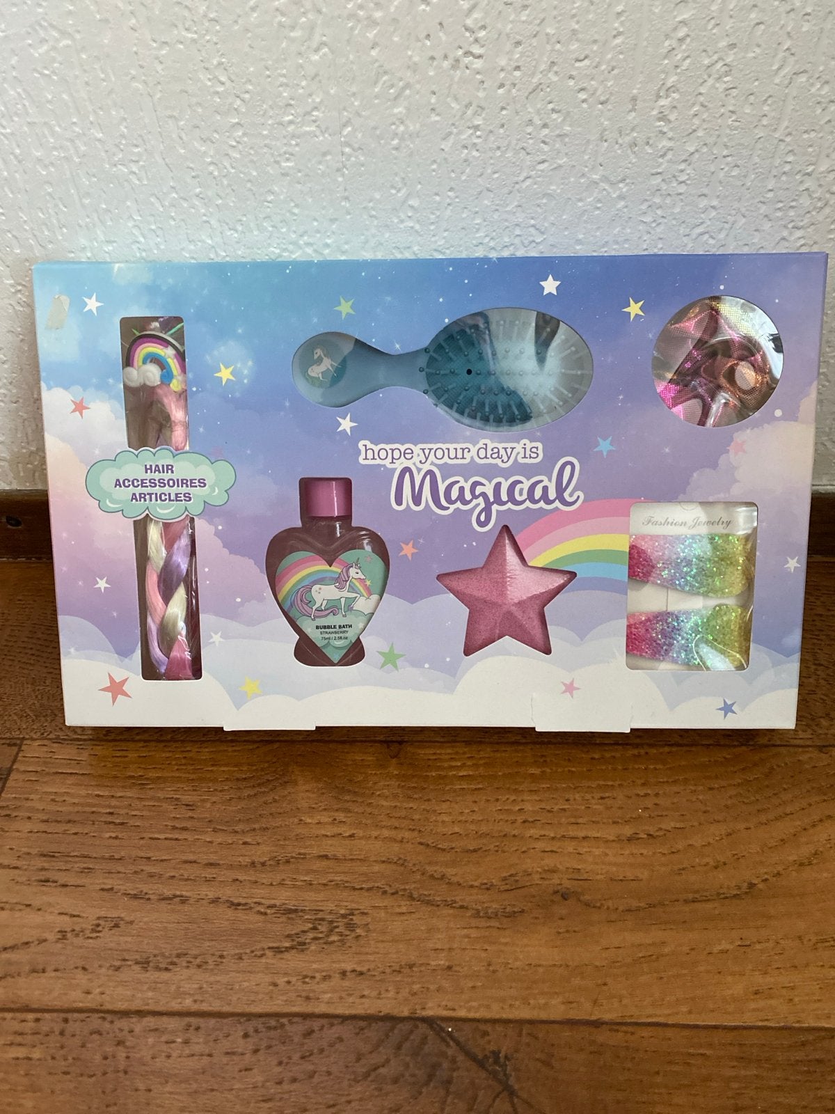 Eenhoorn Cadeauset: Badschuim, Borstel & Haaraccessoires, Ophalen, Nieuw