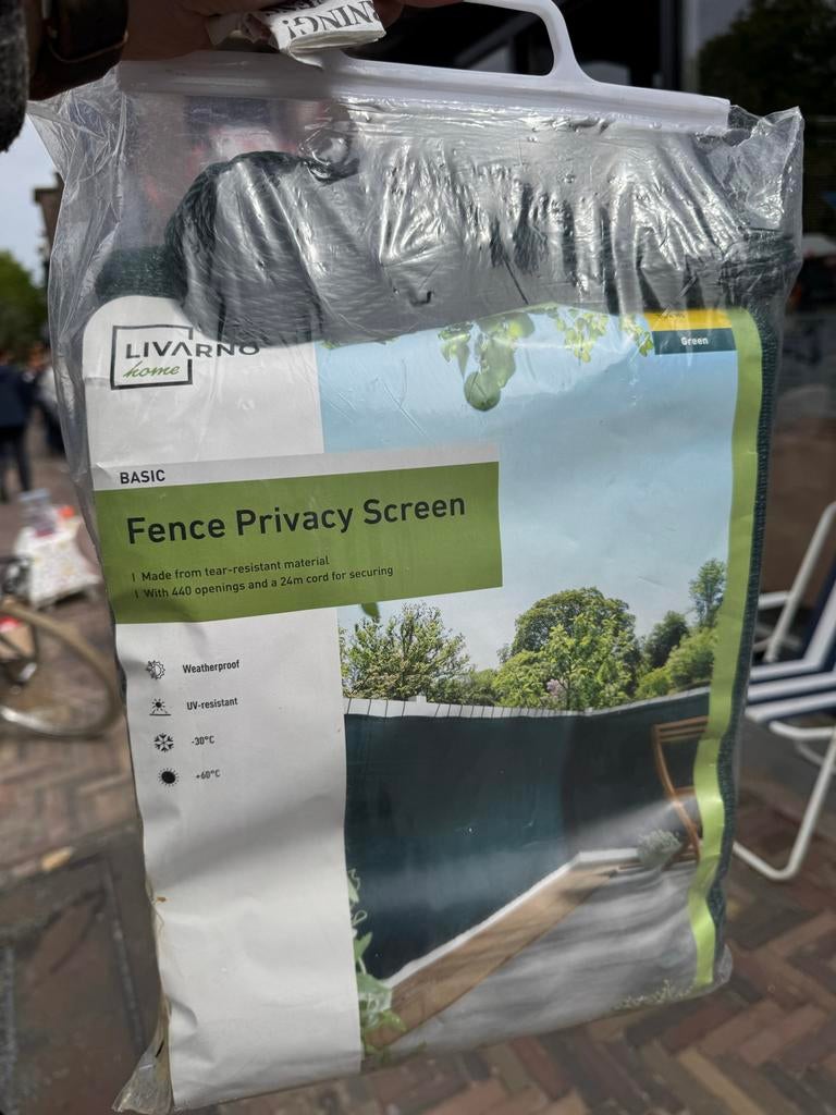 LIVARNO home Basic Schutting Privacyscherm Groen, Tuin en Terras, Schuttingen, Nieuw, Kunststof, Minder dan 1 meter, Minder dan 3 meter