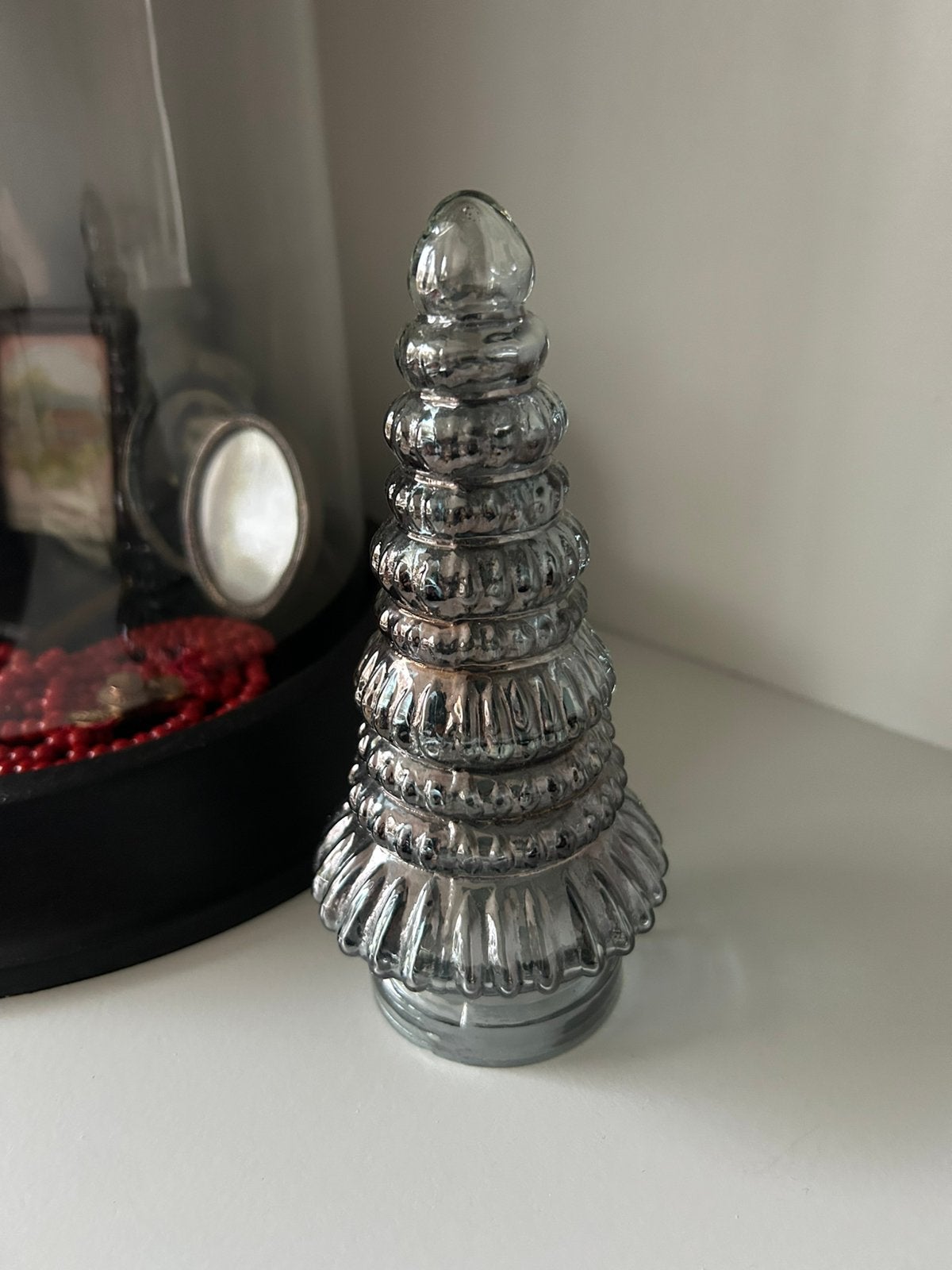 Glazen kerstboompje, Ophalen of Verzenden, Zo goed als nieuw