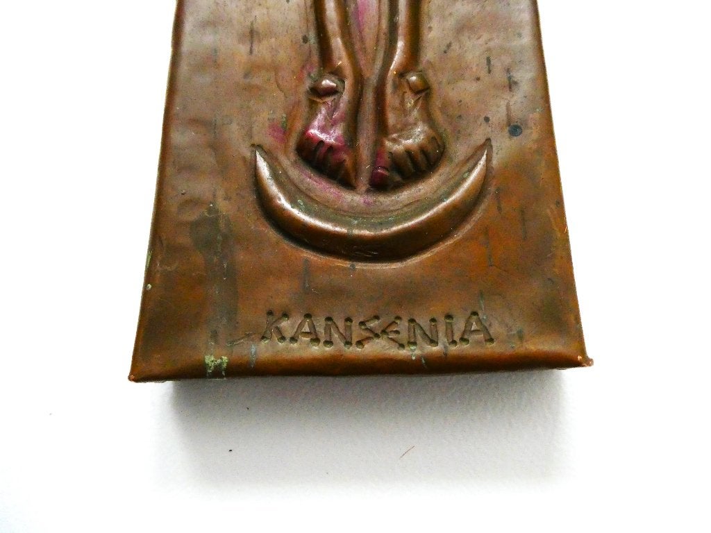 Handvervaardigd Afrikaans kruisbeeld uit Kansania Congo, Ophalen of Verzenden