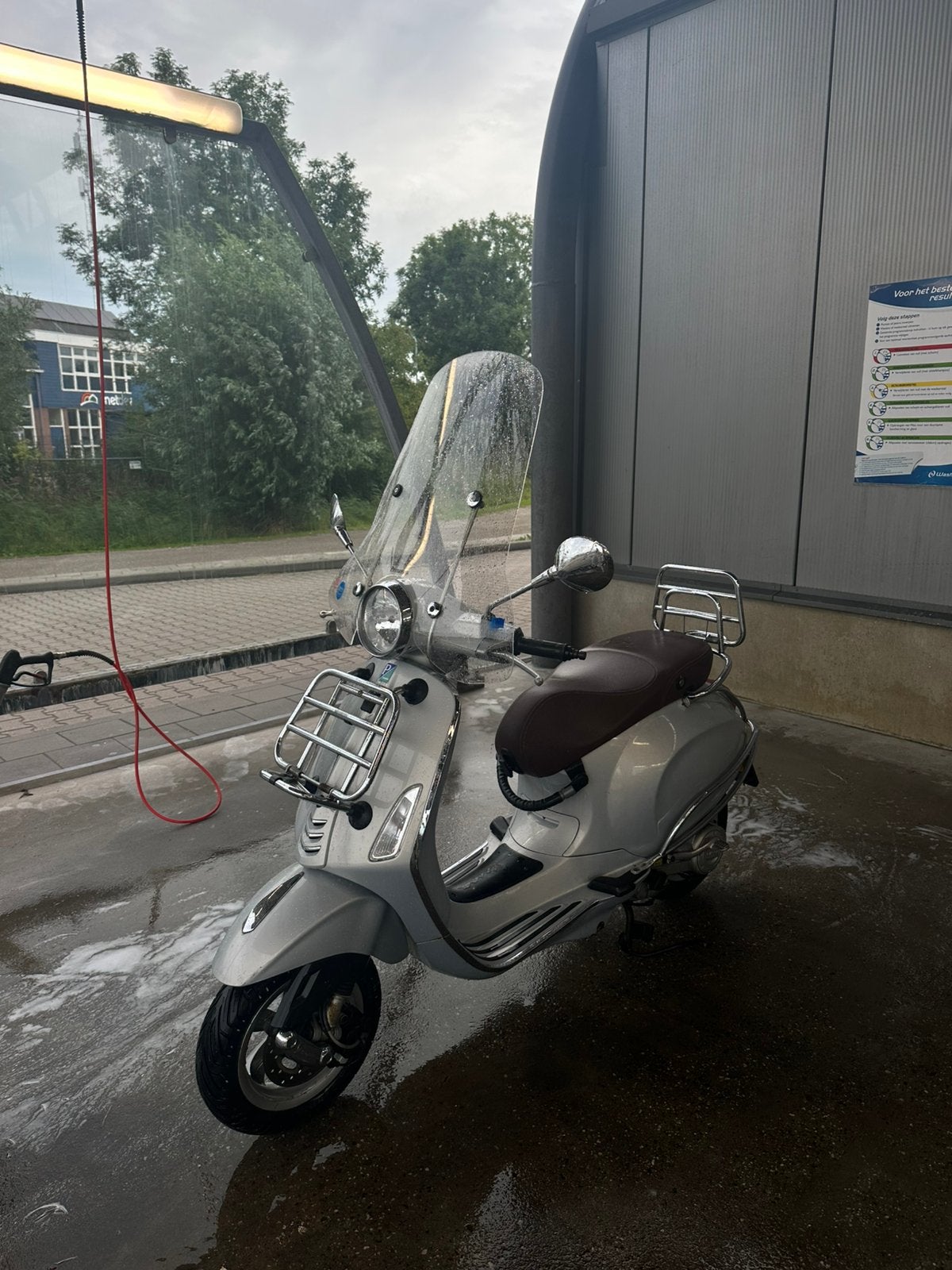 Vespa primavera zilver 2016 50cc 4t 2v, Ophalen, Gebruikt, Overige modellen, Maximaal 45 km/u