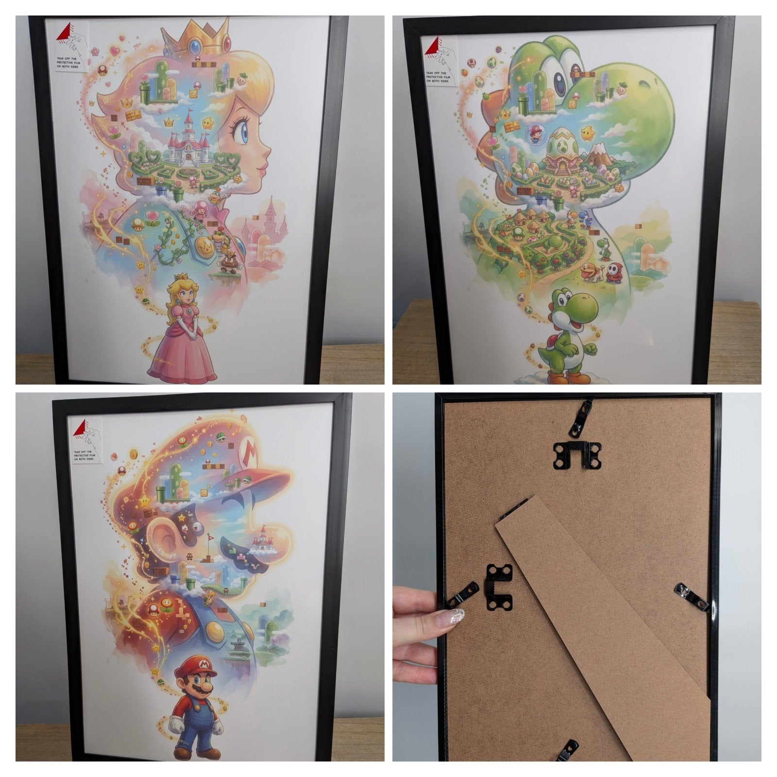 3x Super Mario posters in nieuwe a4 lijsten, Ophalen of Verzenden, Nieuw, A4 of kleiner, Film en Tv