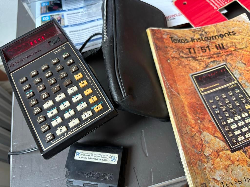 Texas instruments  vintage rekenmachine werkend TI-51-iii, Ophalen of Verzenden