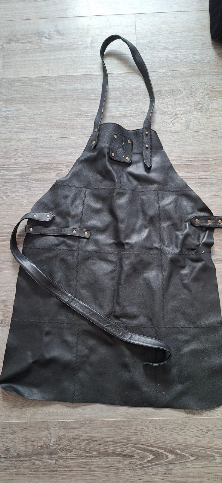 Lederen BBQ schort, Ophalen of Verzenden