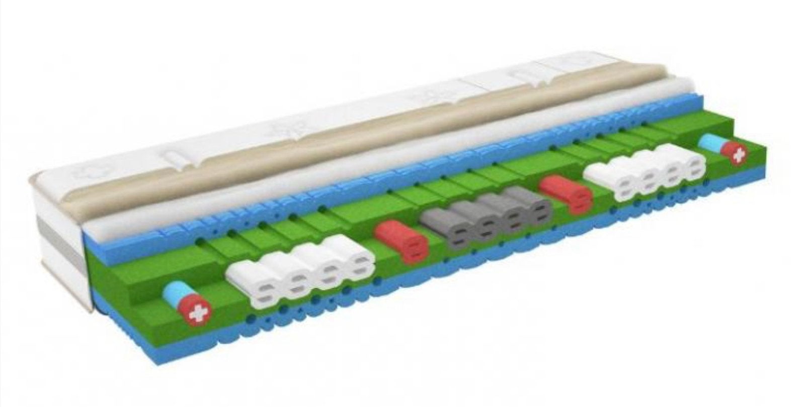 Nieuw Swissflex Versa 26 Evo Swiss premium matras 90x210cm, Ophalen, Nieuw, Eenpersoons