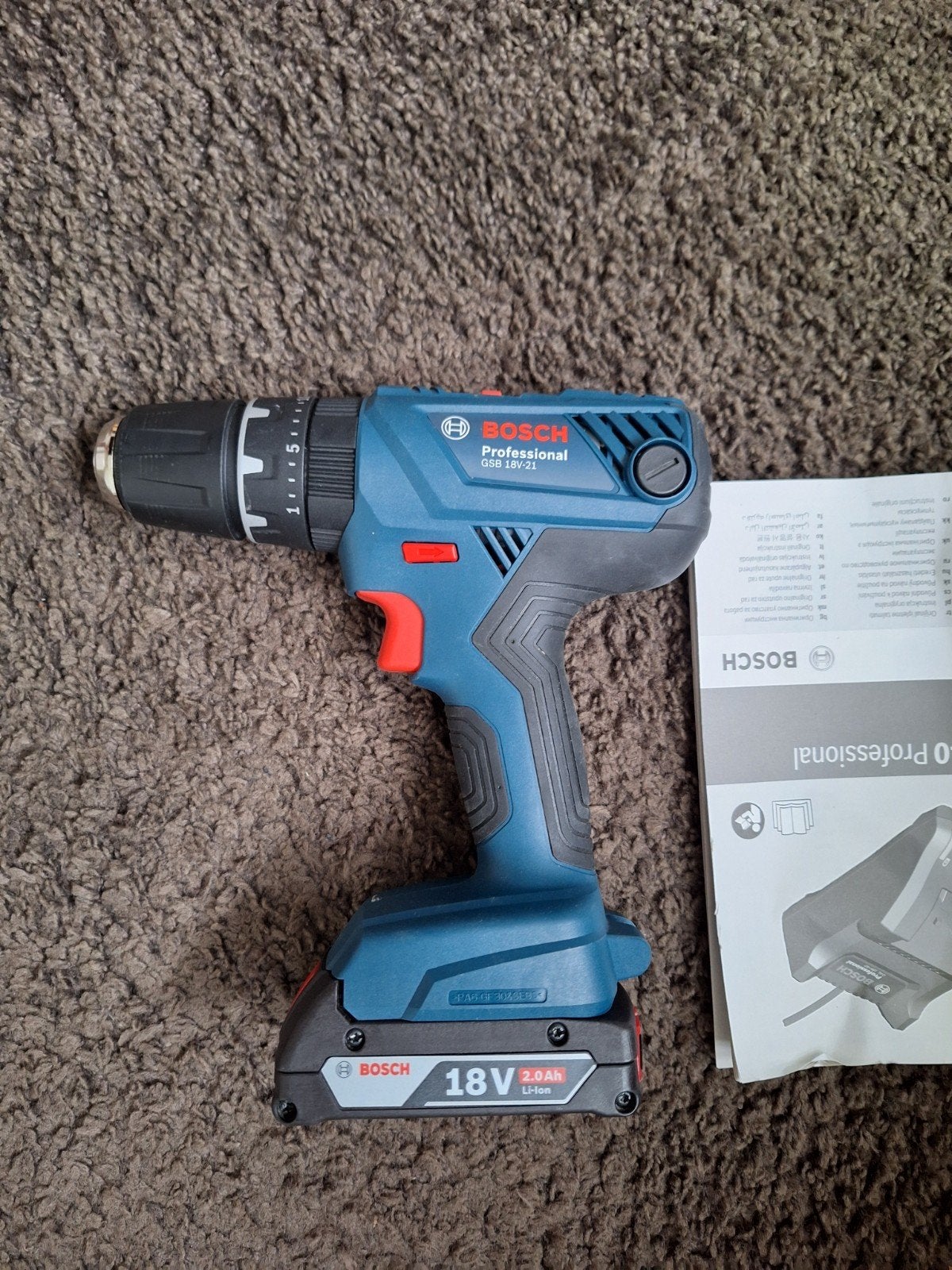 Bosch GSB 18 V-21, Ophalen, Boormachine