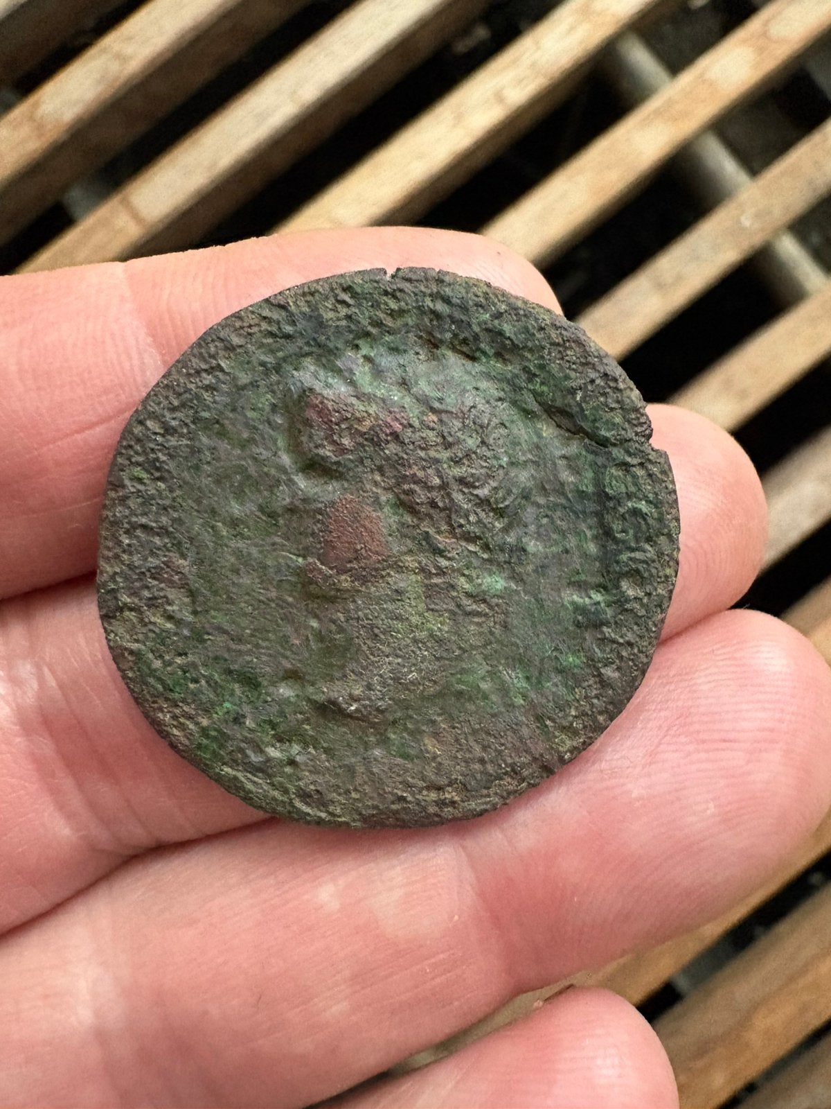 Sestertius Nero, Romeinse munt, bodemvondst, Ophalen of Verzenden, Overige landen