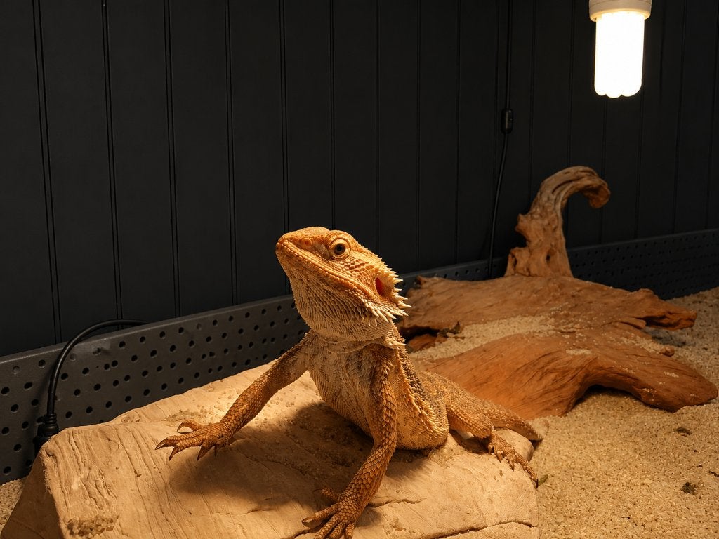 Baardagame (Pogona vitticeps) – Oranje kleur, Hagedis, Tam, 0 tot 2 jaar