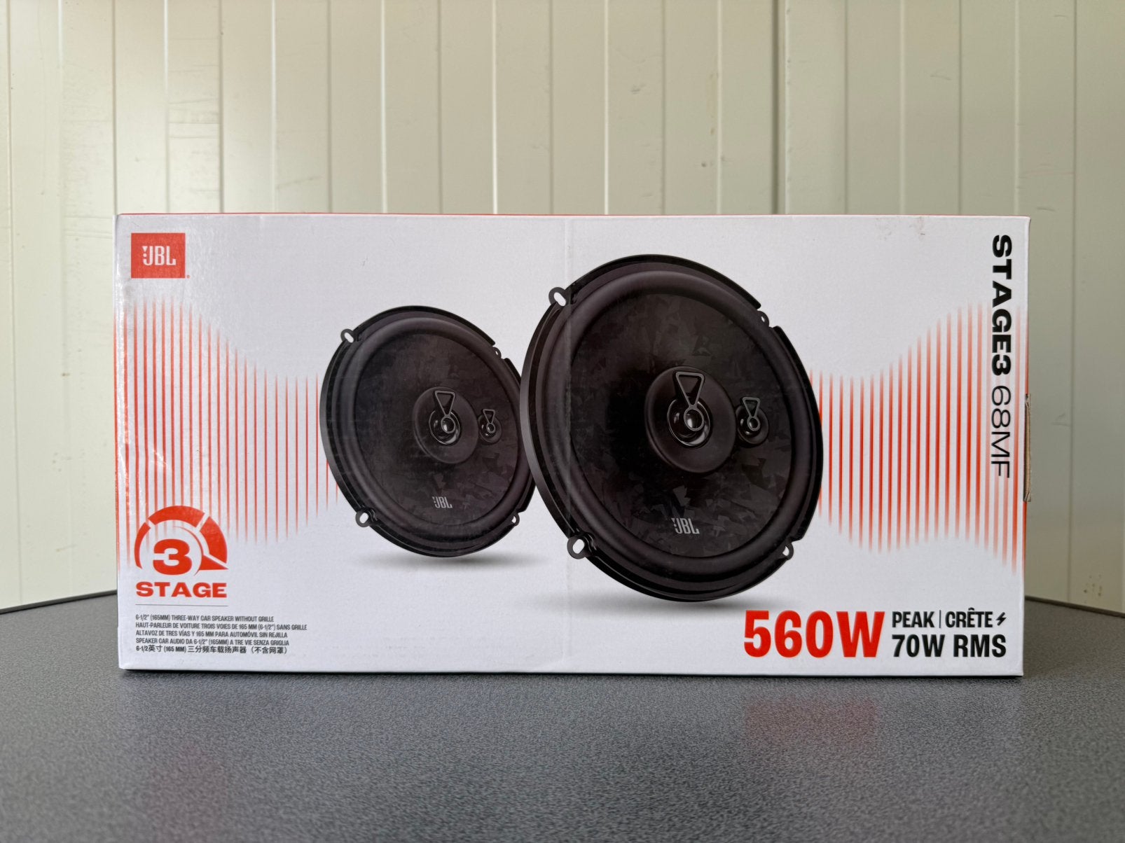 JBL Stage3 68MF Autospeakers – 6,5 inch 3-Weg Coaxiaal 560W, Ophalen of Verzenden, Zo goed als nieuw