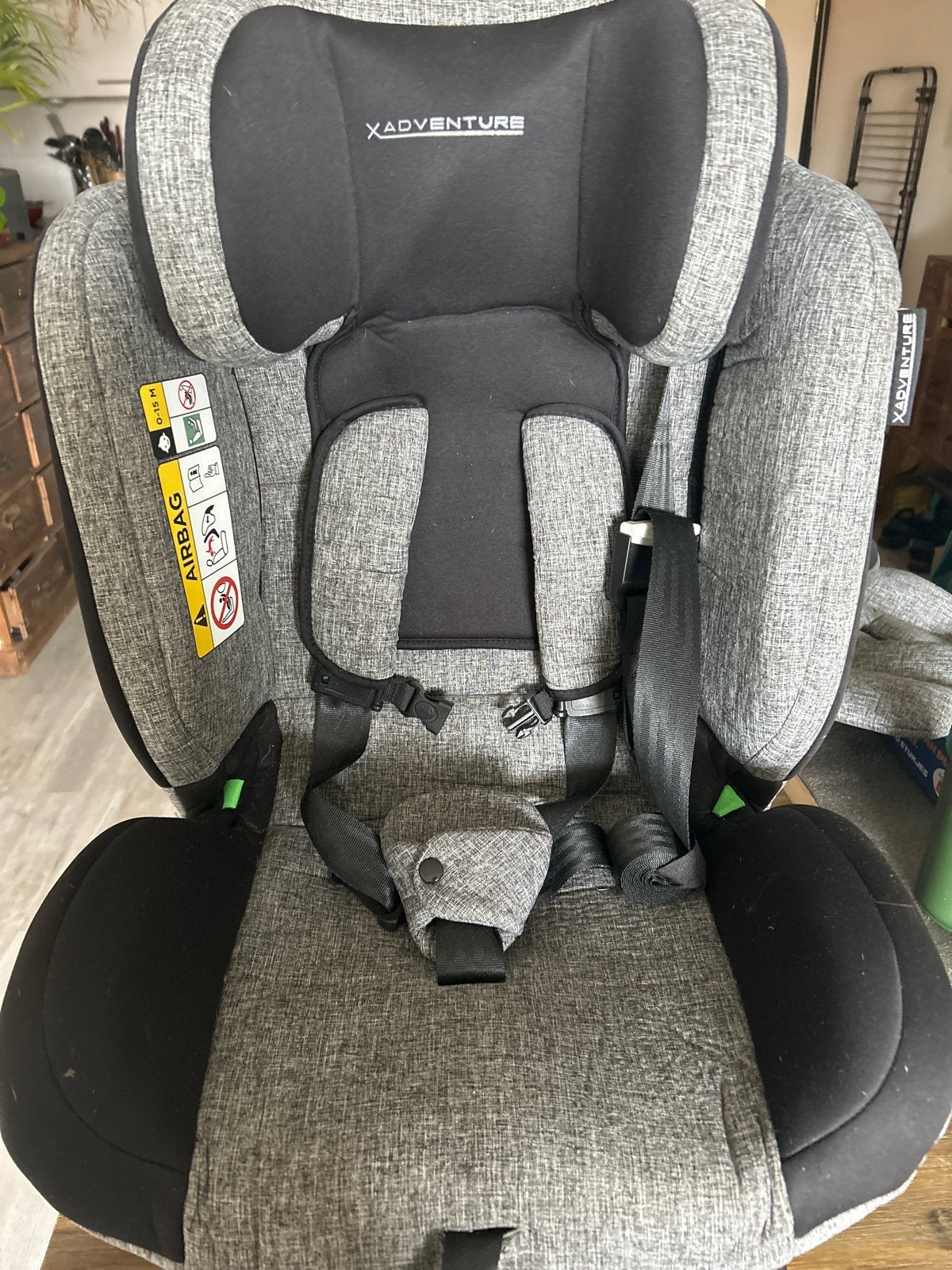 XAdventure autostoel 360 graden draaibaar, Autogordel of Isofix, Verstelbare rugleuning, Zo goed als nieuw, Ophalen