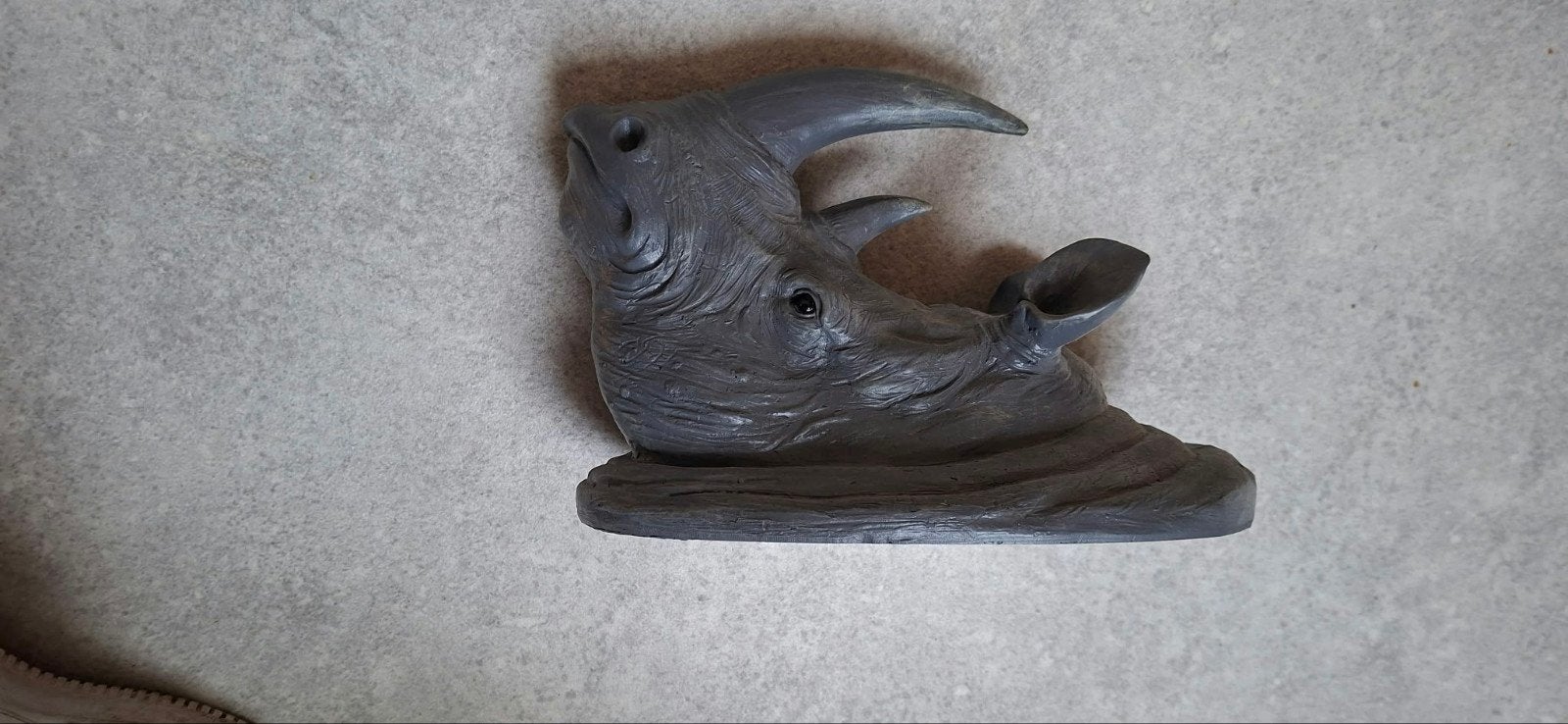 Wanddecoratie Neushoornkop, Ophalen