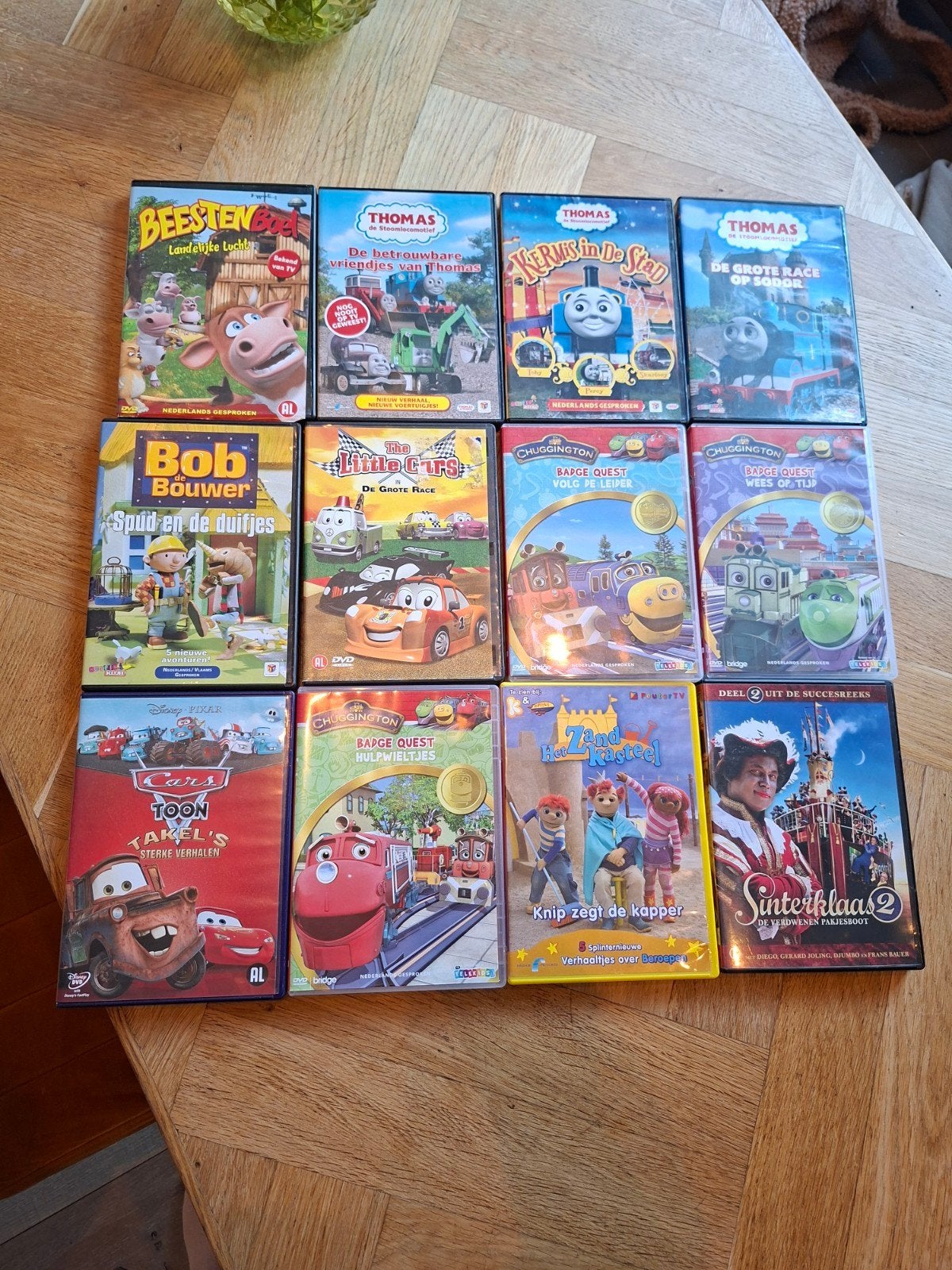 Kinder DVD's: Thomas, Bob de Bouwer, Cars, Chuggingto, Gebruikt, Animatie, Alle leeftijden, Film