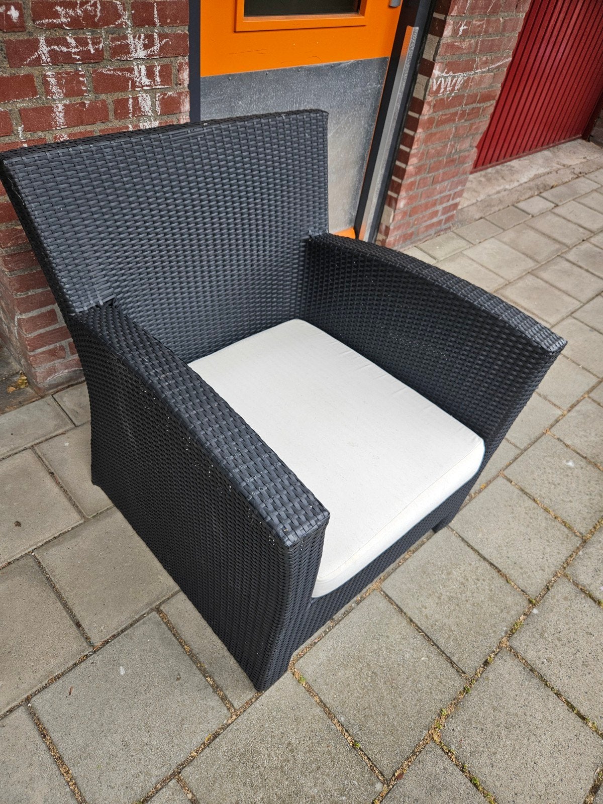 Rotan Loungeset (2 stuks), Tuin en Terras, Ophalen, Gebruikt